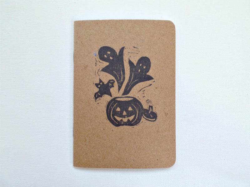 hand printed halloween party favor
