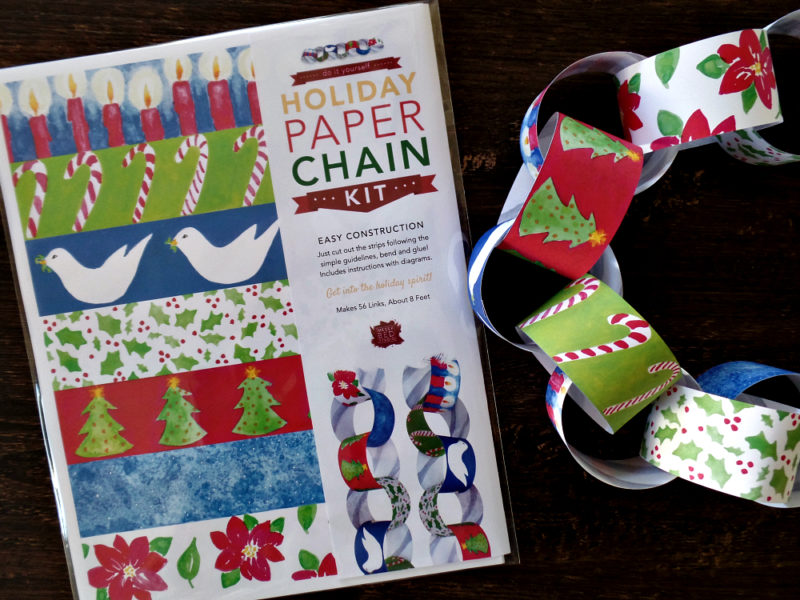 Christmas paper chain decorating kit