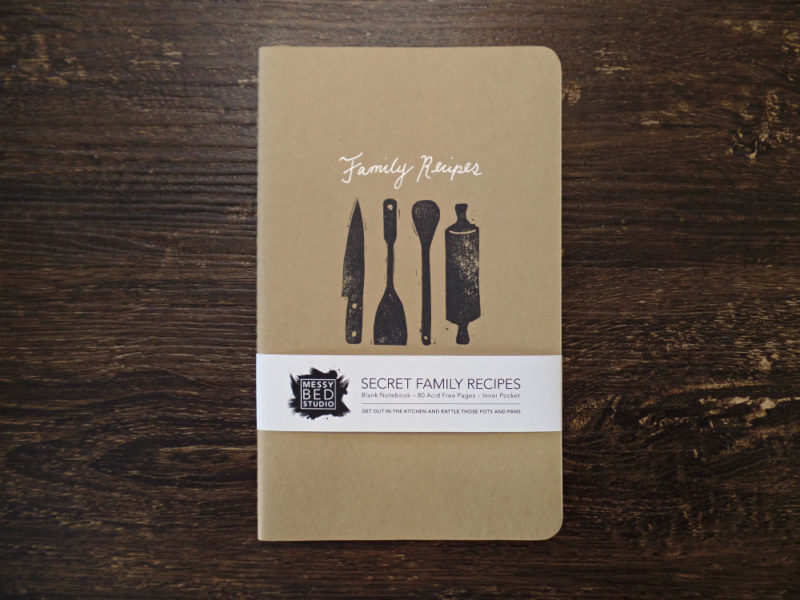 Family Recipes Book by messy bed studio