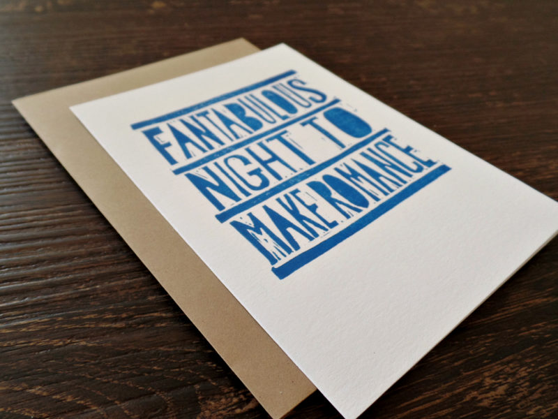 fantabulous night to make romance anniversary card with envelope by messy bed studio