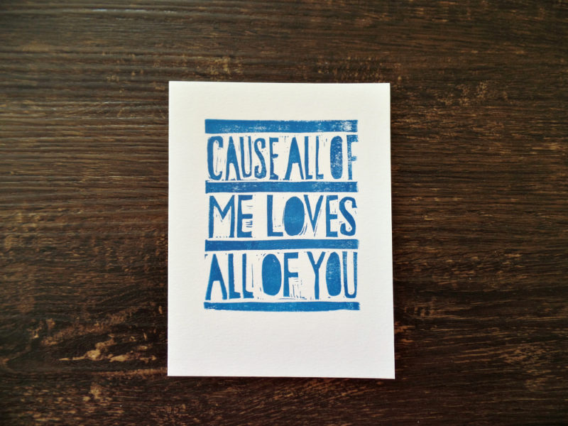 all of me romantic card