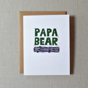 papa bear fathers day card