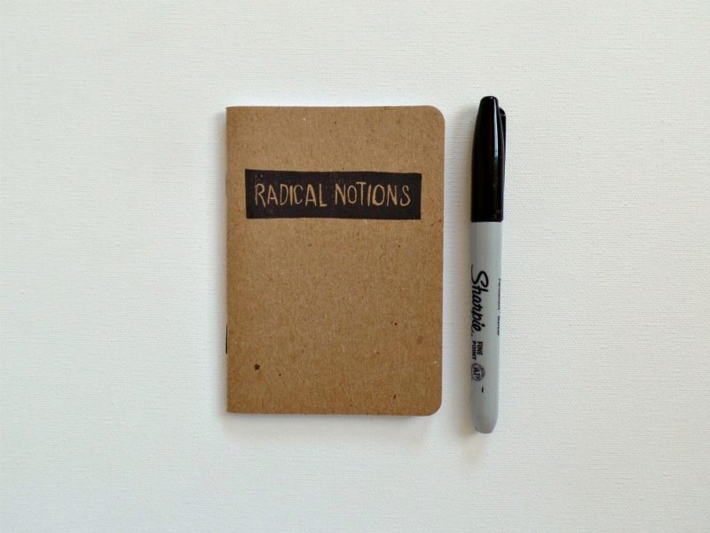 radical notions small notebook by messybedstudio