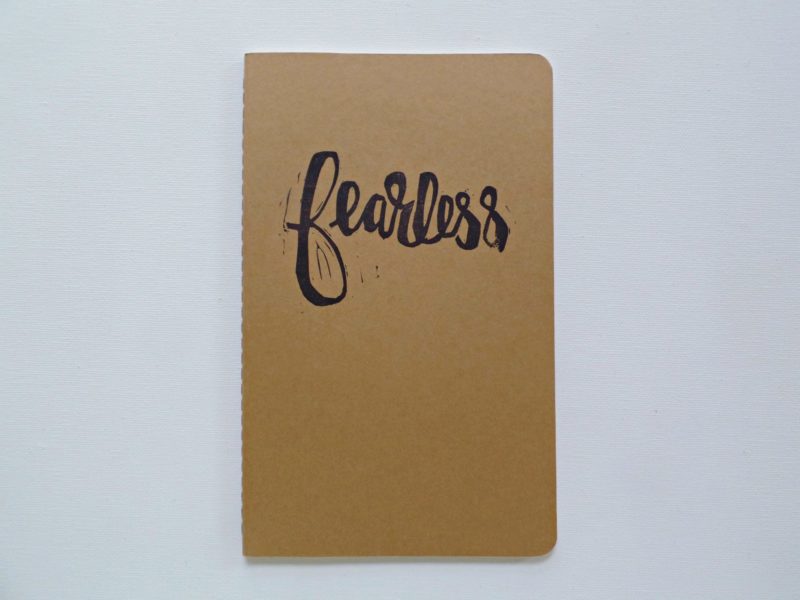 fearless moleskine notebook
