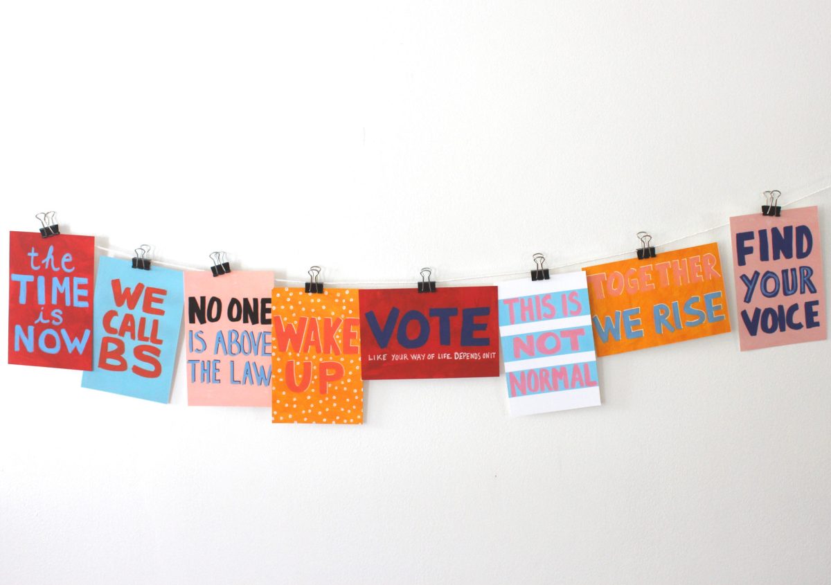 Printable Protest Postcards - Messy Bed Studio