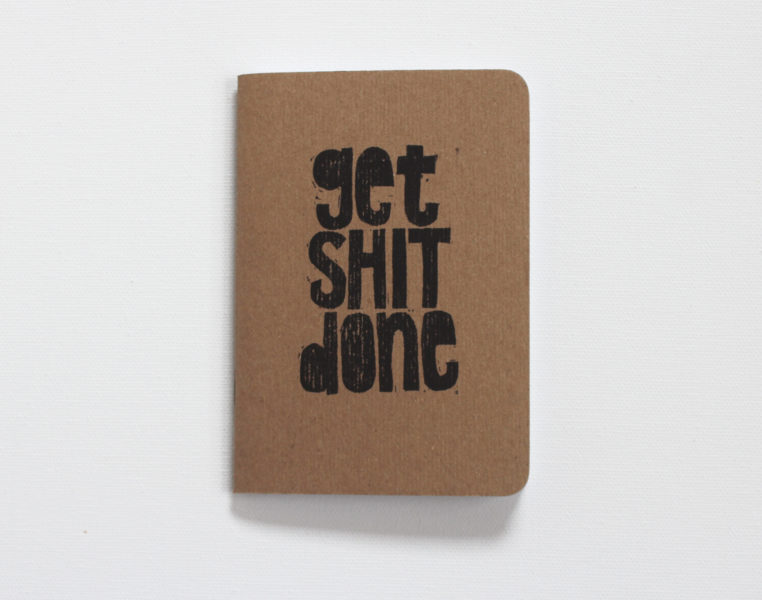 get shit done pocket size journal