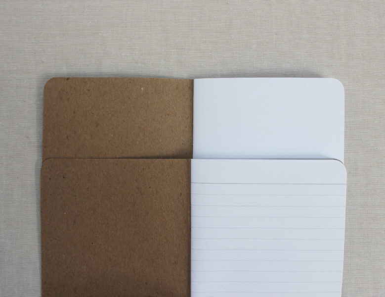 blank and lined interior notebook pages